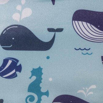 11 HappySwimmer - Puddle jumper zwembandjes/zwemvest voor peuters en kleuters met Walvis print