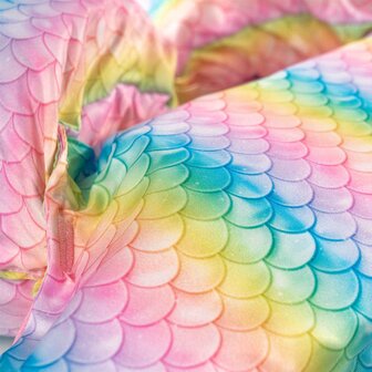 10 HappySwimmer - Puddle jumper zwembandjes/zwemvest voor peuters en kleuters met Regenboog print