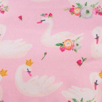 03 HappySwimmer - Puddle Jumper zwembandjes voor peuters en kleuters met Zwaantjes print