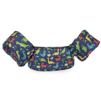 02 HappySwimmer - Puddle Jumper zwembandjes voor peuters en kleuters met Dinosaurus print