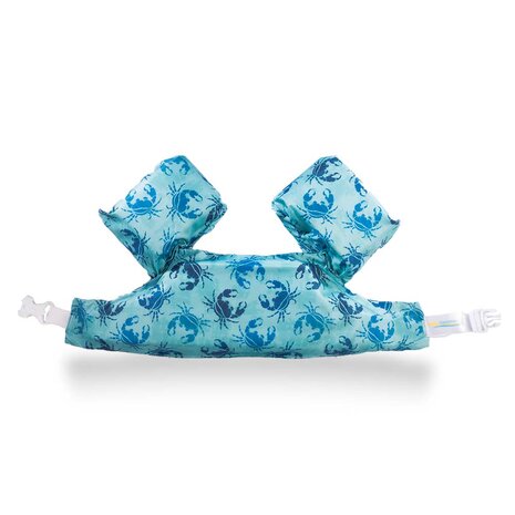13 HappySwimmer - Puddle jumper zwembandjes/zwemvest voor peuters en kleuters met krab print