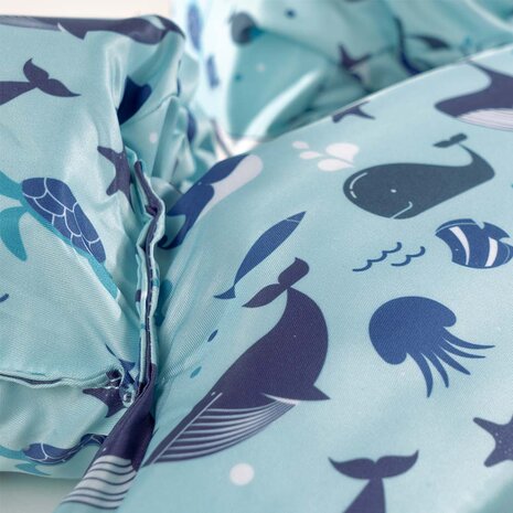 11 HappySwimmer - Puddle jumper zwembandjes/zwemvest voor peuters en kleuters met Walvis print