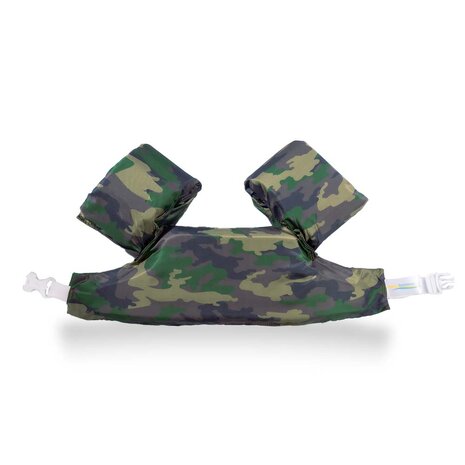04 HappySwimmer - Puddle Jumper zwembandjes voor peuters en kleuters met Army print